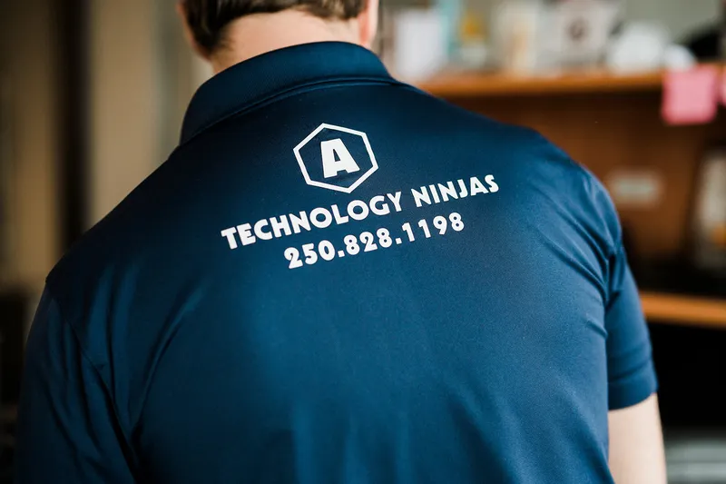 IT technician working on server infrastructure for BC business